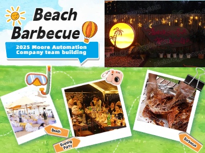 Reseña del evento de trabajo en equipo Moore Automation Beach 2025 | Una barbacoa, juegos y una fiesta encienden la pasión del verano.