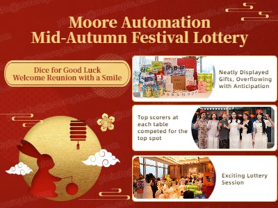 Dados para la buena suerte, bienvenidos al reencuentro con una sonrisa: Lotería del Festival del Medio Otoño de Moore Automation