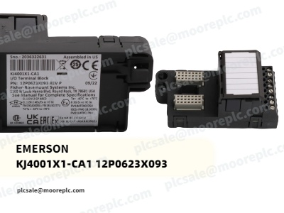 Emerson KJ4001X1-CA1 12P0623X093: El bloque de terminales de E/S robusto para entornos industriales exigentes